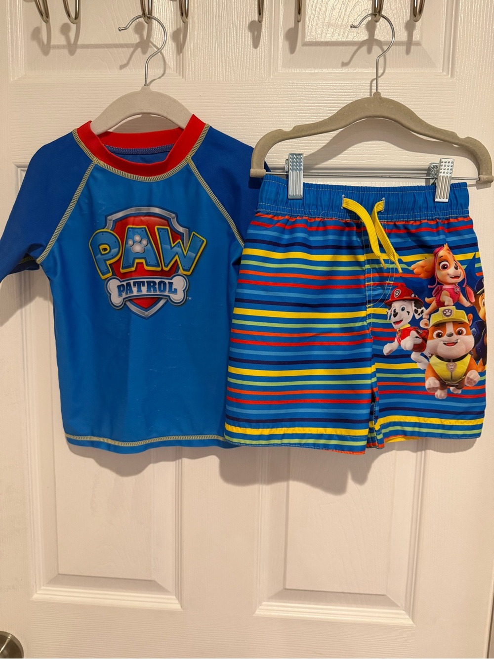 Paw Patrol 3T Rash Guard Swim Set Boys Nickelodeon Swim Trunks